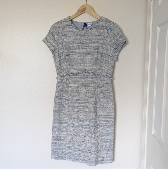 Seraphine Kiara Boucle Maternity Shift Dress | Sky Blue | Size 4 - Picture 2 of 5